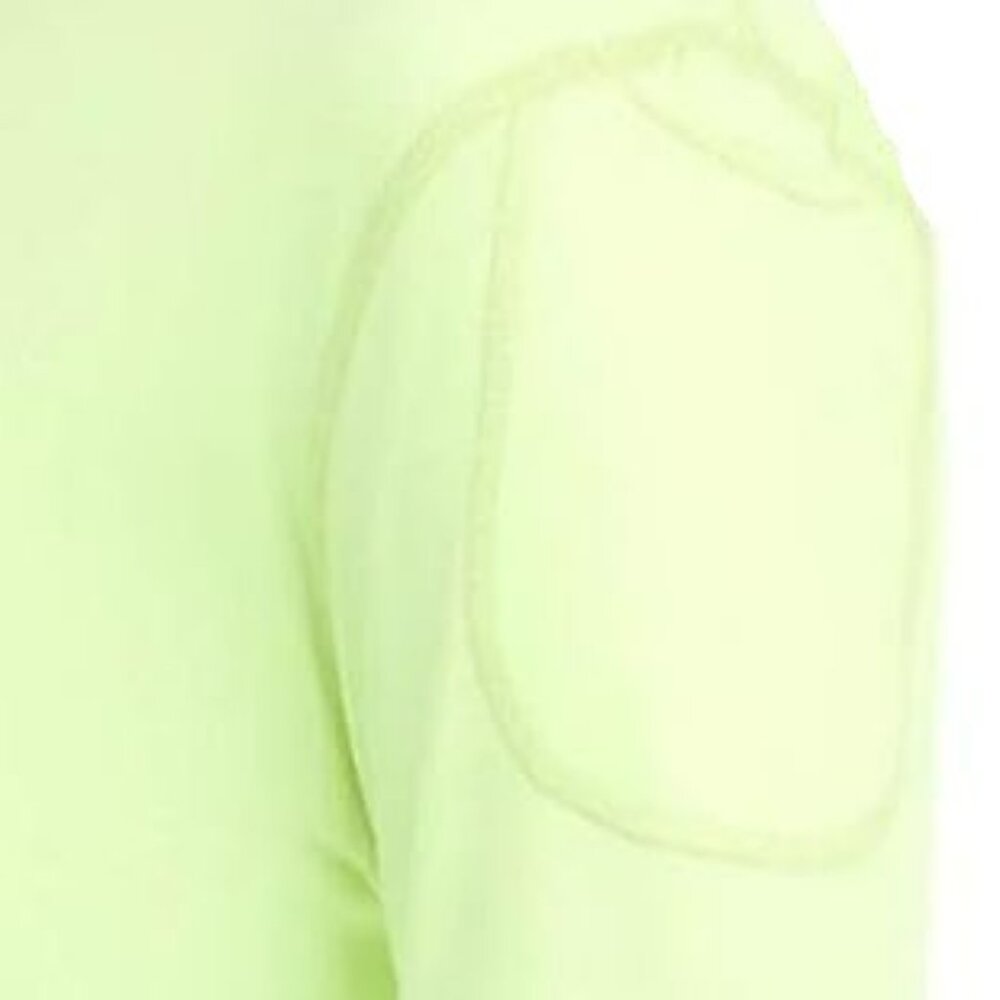 EUC: BloqUV Sz M Neon Yellow 24/7 Long Sleeve Top UPF 50+ Sun Protection Pocket - Picture 4 of 5